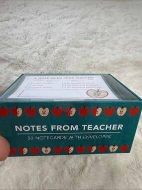 Molly & Rex 50 teacher note cards with envelopes